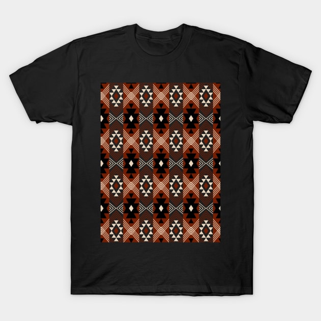 Southwest aztec pattern T-Shirt by PaepaeEthnicDesign